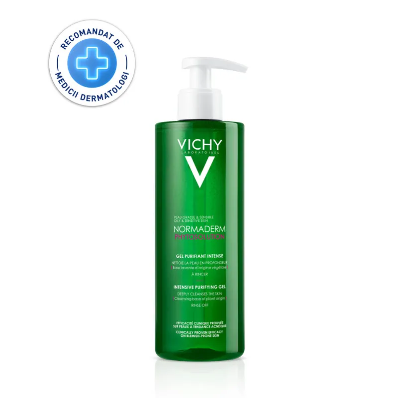 VICHY NORMADERM GE DE CURATERE FARA PURIFIANT PENTRU TEN GRAS CU TENDINTA ACNEICA 400 ML