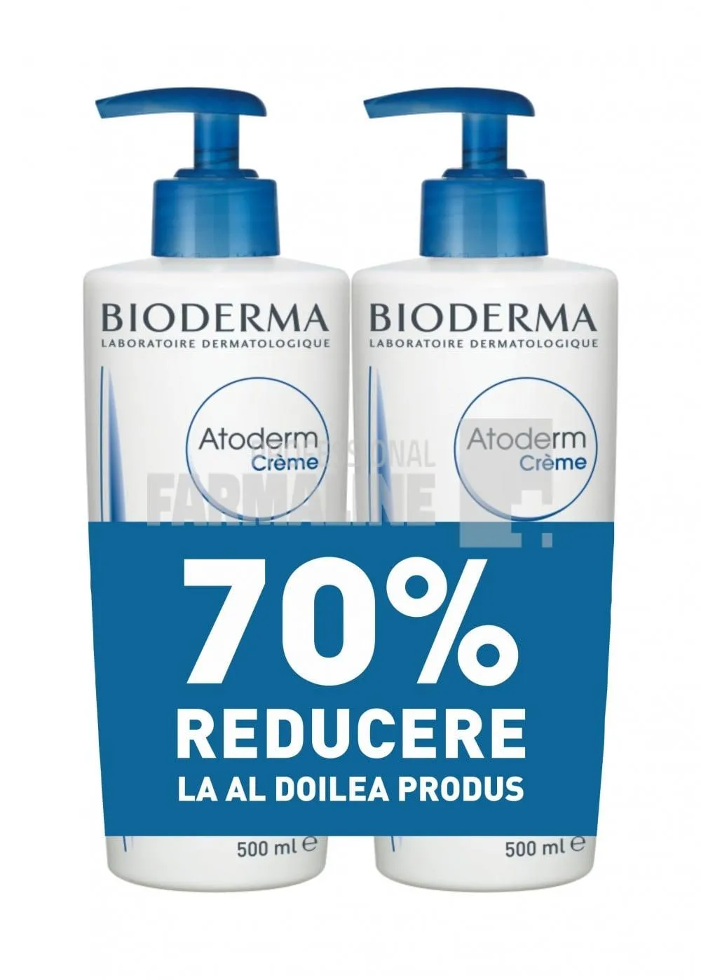 Bioderma Atoderm Crema Parfumata 500 ml Oferta 1 + 1 - 70% Din al II lea