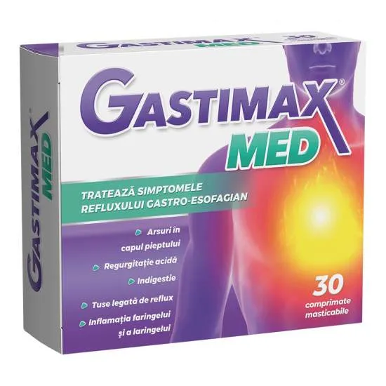 GASTIMAX MED 3 BLISTERE X 10 COMPRIMATE MASTICABILE