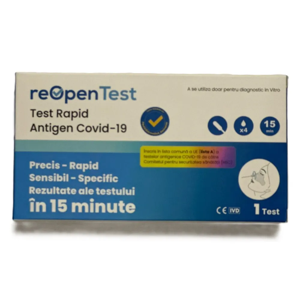 Test rapid antigen reOpenTest COVID-19, 1 bucata, Montana Med