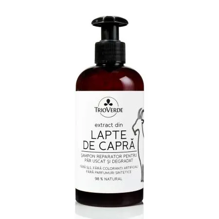 Sampon reparator cu extract din lapte de capra, 250ml, Trio Verde