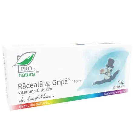 Raceala & Gripa Forte, 30 capsule, Pro Natura