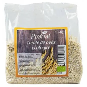 Tarate de ovaz Bio, 300g, Pronat