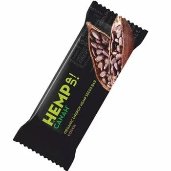 Baton cu seminte de canepa si cacao ECO, 48g, Canah