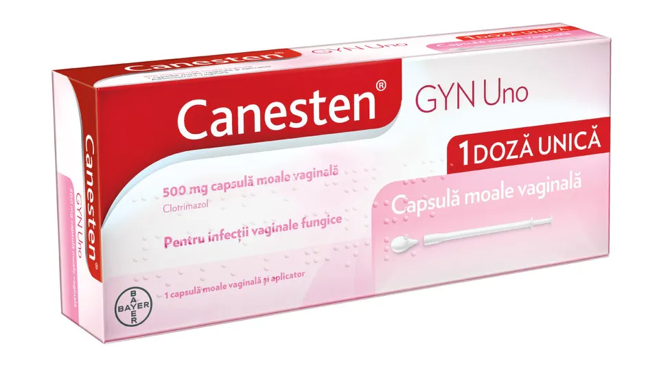 CANESTEN GYN UNO 500MG X 1 CAPSULE MOALE VAGINALA