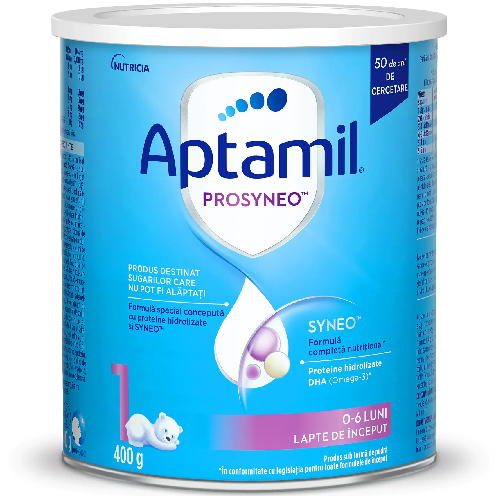 Aptamil Prosyneo 1, lapte de inceput 0-6 luni x 400 grame