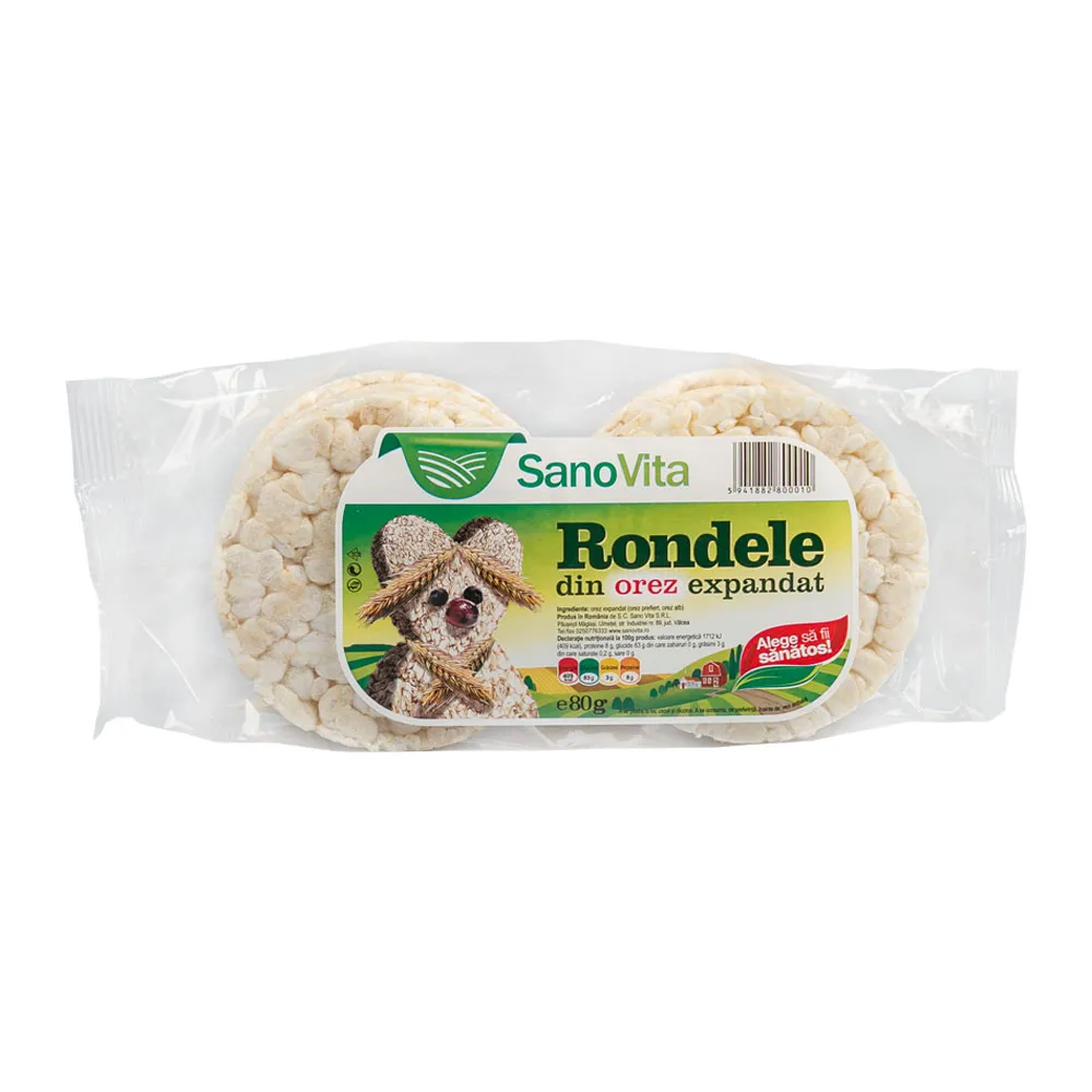 Rondele orez simple 80g - SanoVita