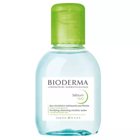 Soluție micelară ten mixt și gras H2O Sebium, 100 ml, Bioderma