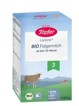 TOPFER Bio 3 lactana lapte 10L+ x 600g