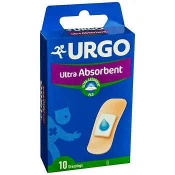 Plasturi ultra absorbanti, 10 bucati, Urgo