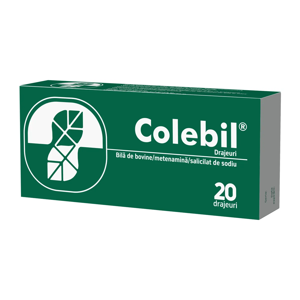 Colebil 20 drajeuri - Biofarm