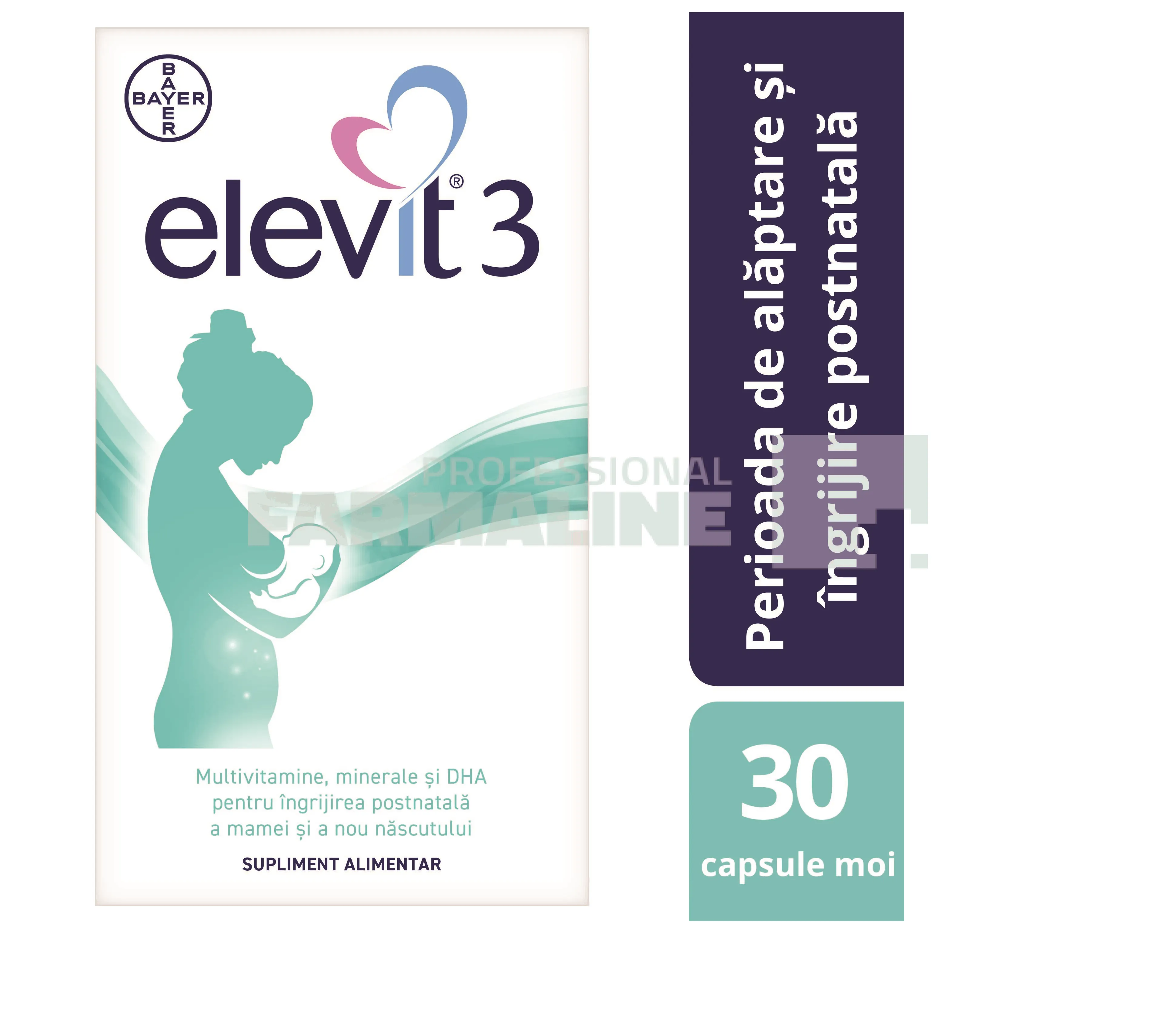 Elevit 3 - Multivitamine pentru perioada postnatala si de alaptare – 30 capsule