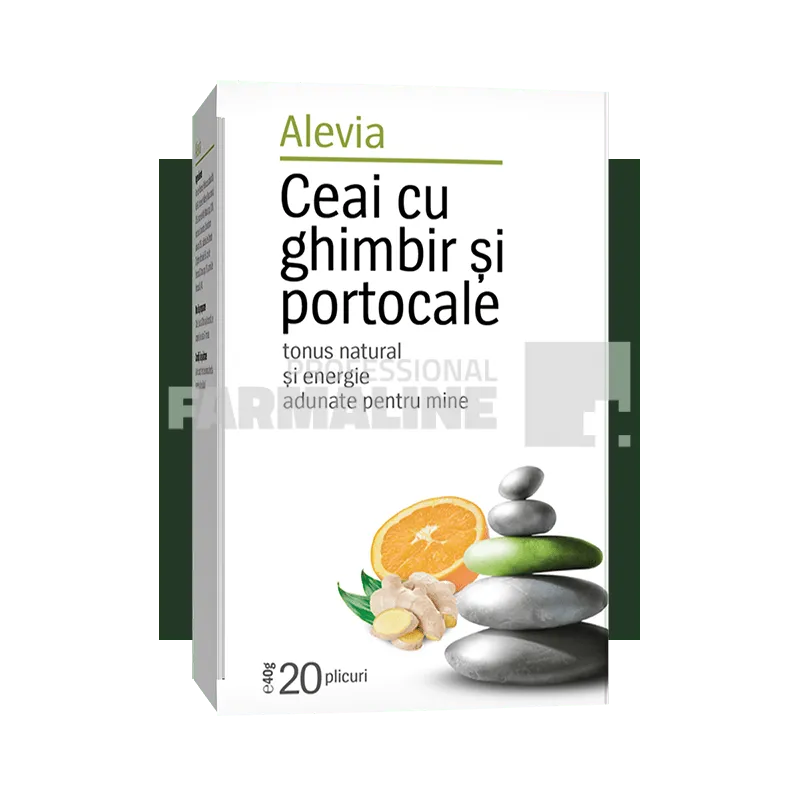 Alevia Ceai cu ghimbir si portocale 20 plicuri