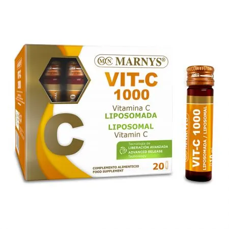 Vitamina C Lipozomala, 1000 mg, 20 fiole, Marnys