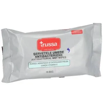 Trussa Servetele umede antibacteriene, 15 bucati