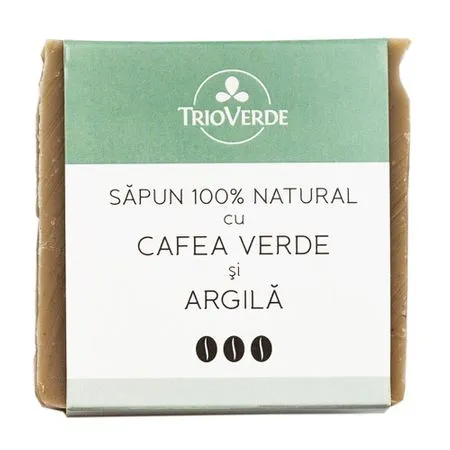 Trio Verde Sapun Cafea Verde si Argila 110g