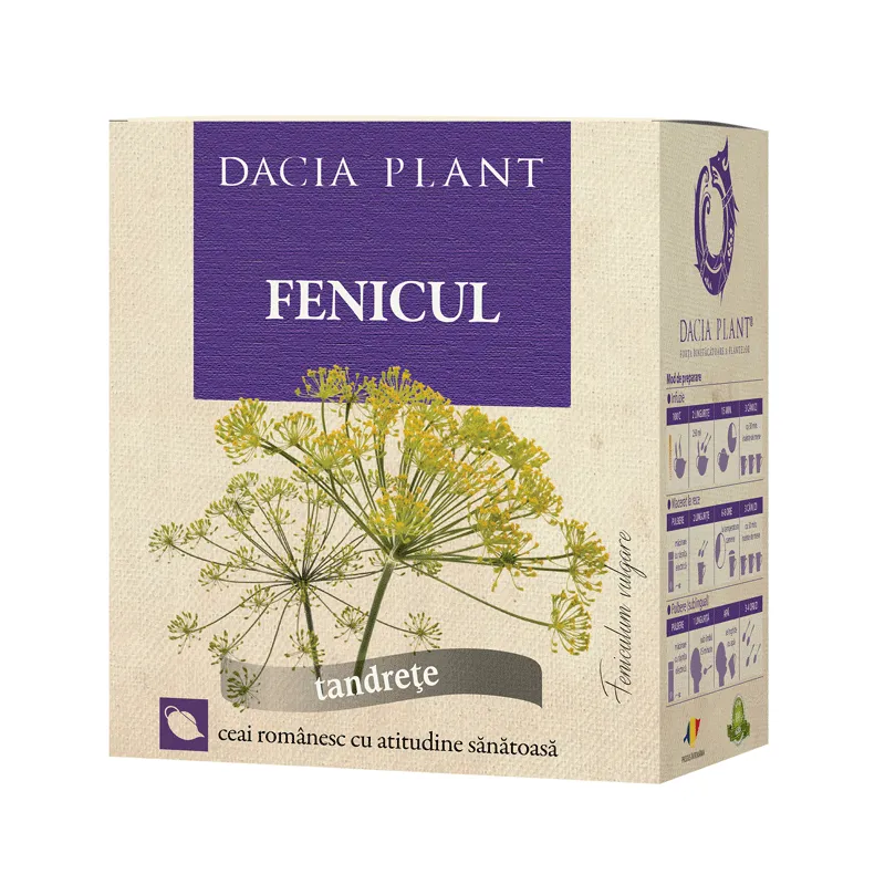 Ceai de Fenicul, 50 g , Dacia Plant