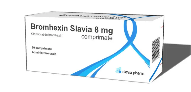 SLAVIA BROMHEXIN 8MG X 20 COMPRIMATE