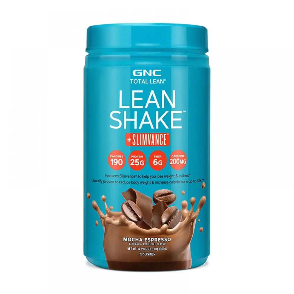 Lean Shake + Slimvance cu aroma de cafea (1060 grame), GNC Total Lean