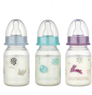 Baby Nova 46010 Biberon PP decor Animalute x 120ml