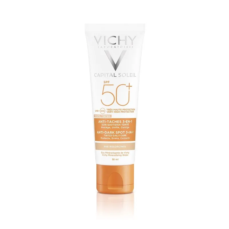 VICHY CAPITAL SOLEIL CREMA COLORATA ANTI-PETE PIGMENTARE SPF50+ 50ML