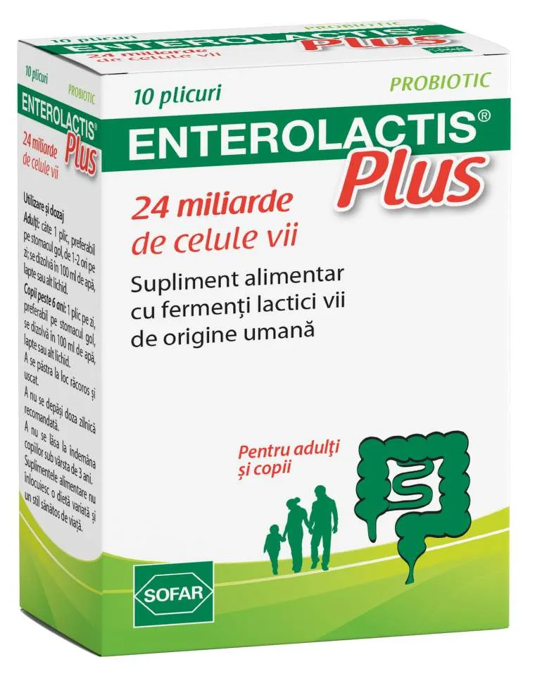 ENTEROLACTIS PLUS 10PLICURI