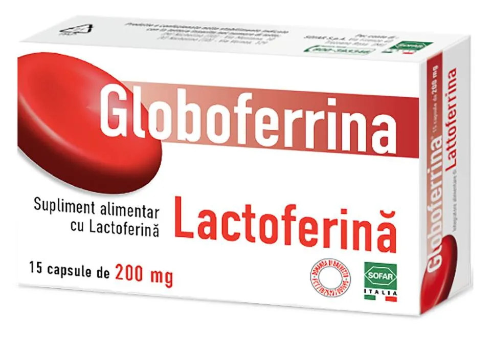 GLOBOFERRINA 200MG X 15 CAPSULE