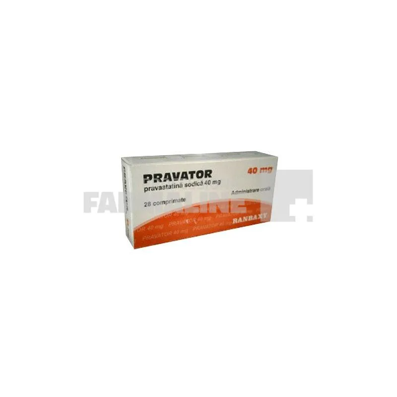 PRAVATOR 40 mg x 28 COMPR. 40mg RANBAXY U.K. LIMITED - TERAPIA