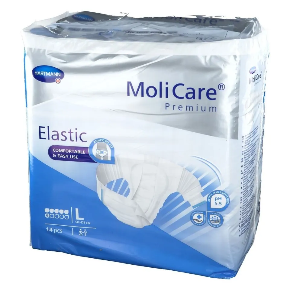 HARTMANN MOLICARE PREMIUM ELASTIC 6 PICATURI XL X 14BUC