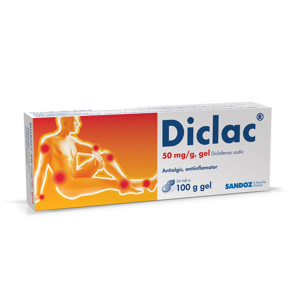 Diclac gel, 50 mg/g, 100 g, Sandoz