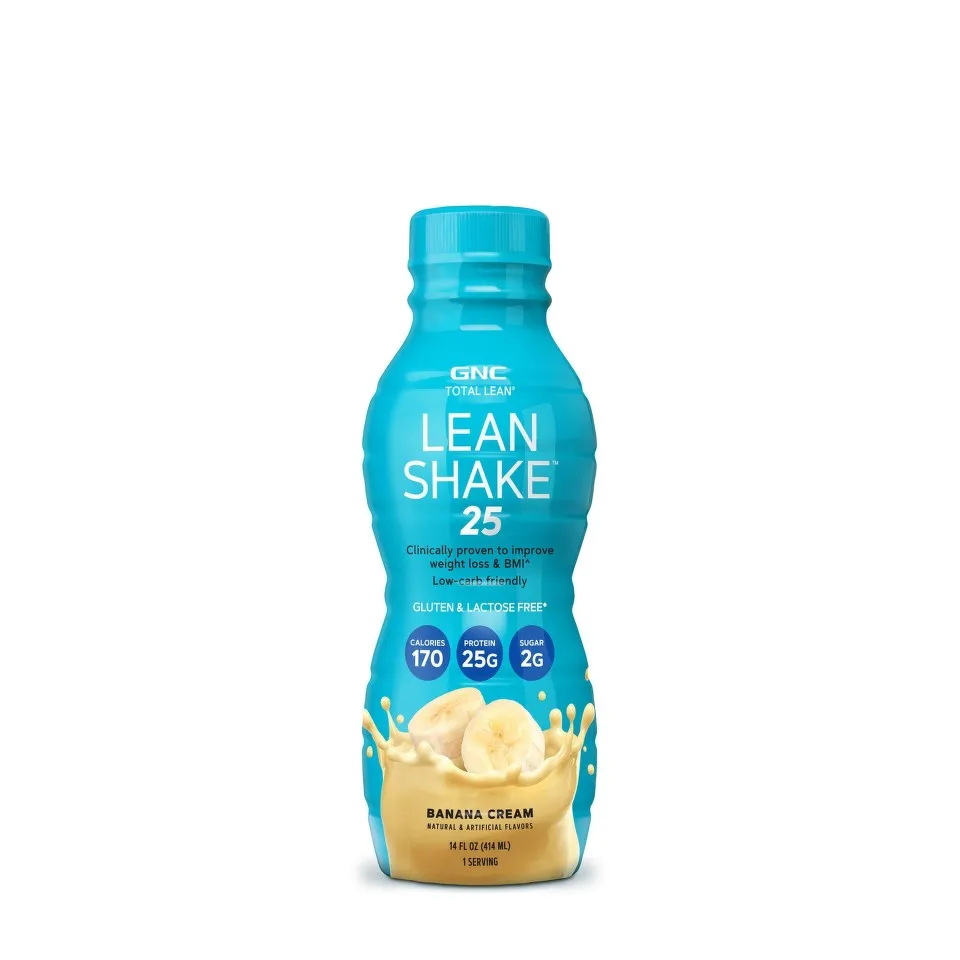 GNC TOTAL LEAN SHAKE 25 RTD BANANA CREAM 414ML