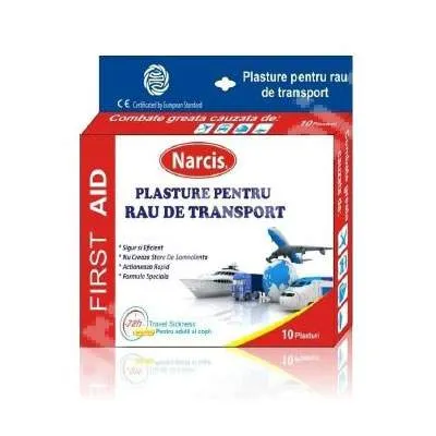 Narcis Plasturi pentru Rau de Miscare x 10buc