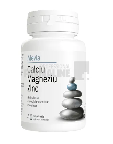 Alevia Calciu Magneziu Zinc 40 comprimate
