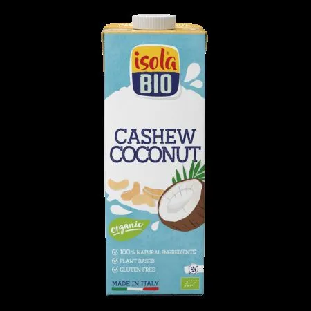 Bautura bio fara gluten cu cocos si caju, 1000 ml, Isola Bio