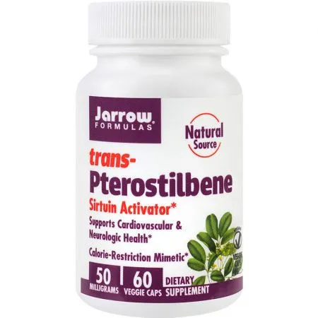Trans - Pterostilbene 50 mg Jarrow Formulas, 60 capsule, Secom
