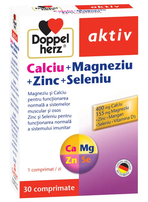 DOPPELHERZ AKTIV CA+MG+ZN+SE CTX30 TBL