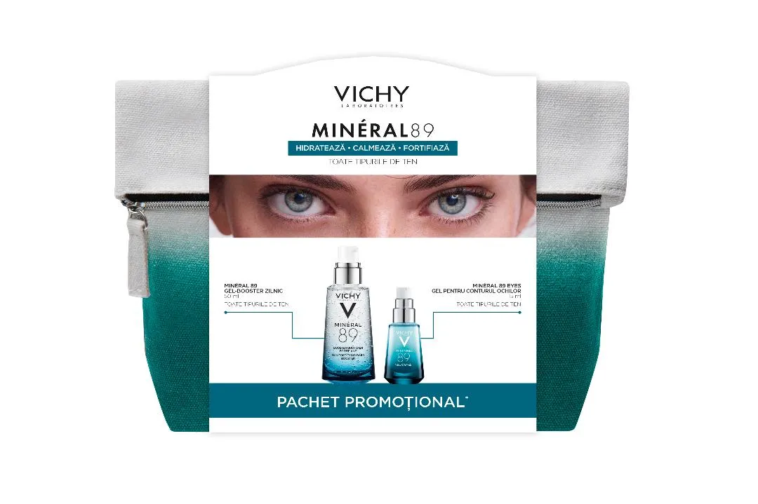 Vichy Trusa Mineral Gel booster zilnic x 50ml + Gel contur ochi Mineral booster x 15ml