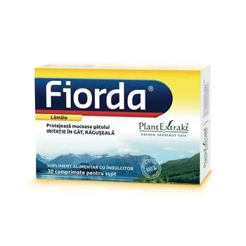 Fiorda cu aroma de lamaie, 30 comprimate, PlantExtrakt