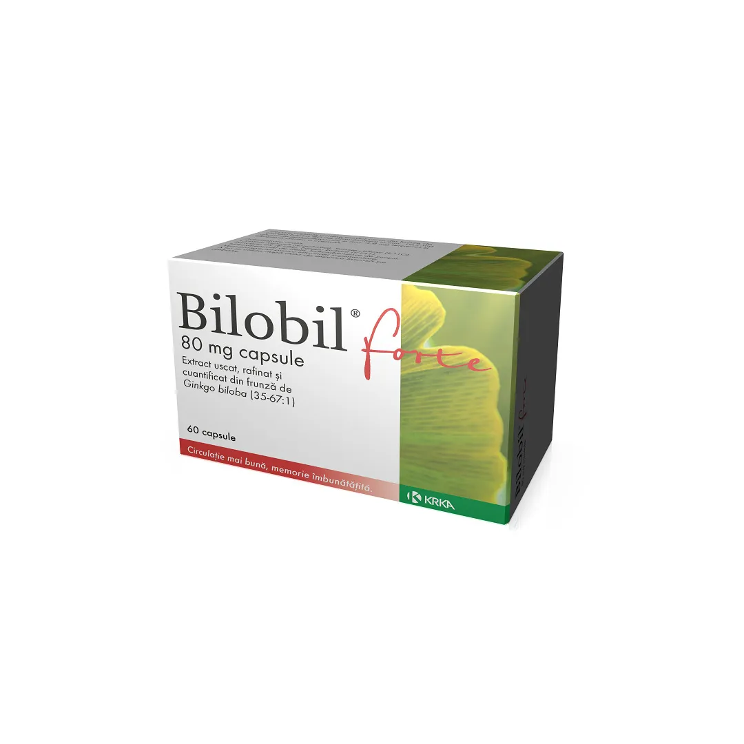 Bilobil Forte 80 mg, 60 capsule, Krka