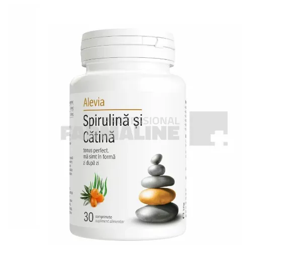 Alevia Spirulina si catina 30 comprimate
