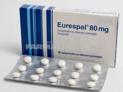 EURESPAL 80 mg x 30 COMPR. CU ELIBERARE PRELUNGITA 80mg LES LAB. SERVIER IND