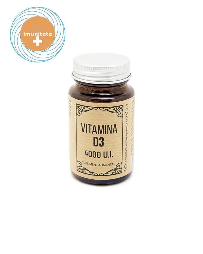 Vitamina D3 4000UI x 100 comprimate - Lab.Remedia