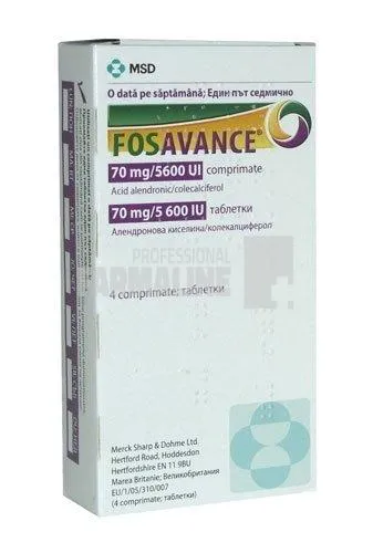 FOSAVANCE 70mg/5600UI x 2 COMPR. 70mg/5600UI MERCK SHARP & DOHME