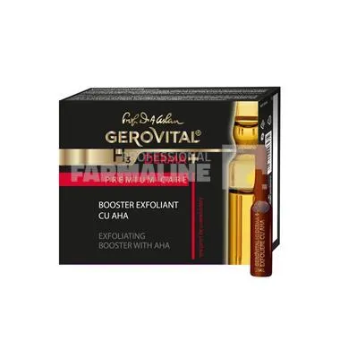 Gerovital H3 Derma+ Premium Care Booster exfoliant cu AHA 4 fiole