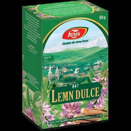 Ceai Lemn Dulce radacina, R47, 50 g, Fares