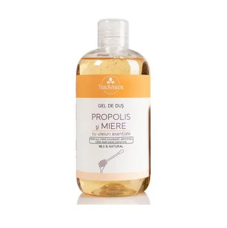 Gel de dus cu Propolis si Miere, 300 ml, Trio Verde