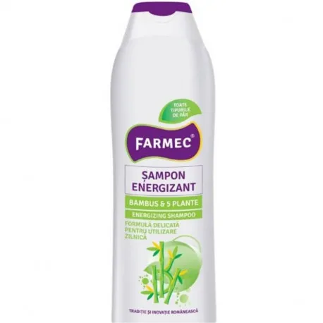 Farmec, sampon energizant, cu extract de bambus, 400 ml