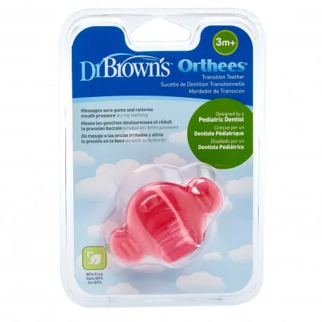 Dr. Brown's TE332 Jucarie dentitie roz