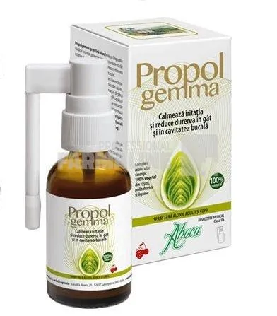 Aboca Propolgemma spray cu alcool pentru adulti 30 ml