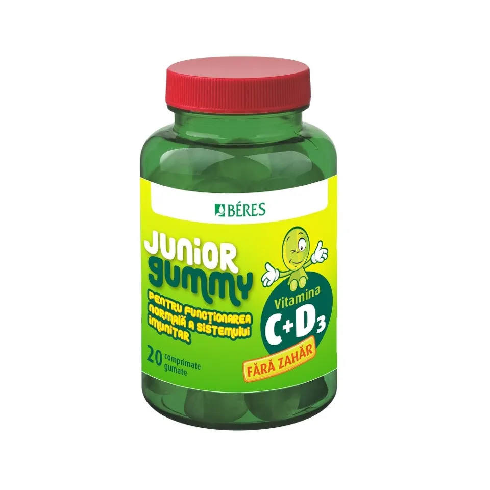 BERES JUNIOR GUMMY VITAMINA C+D3 20 COMPRIMATE GUMATE